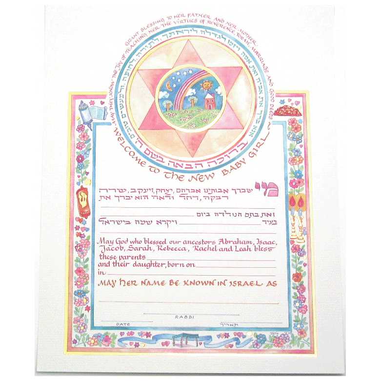 Baby Girl Naming Certificate