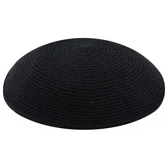 Black Knit Kippah