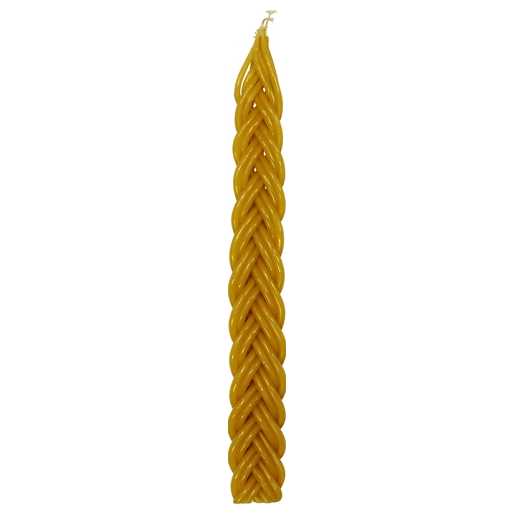 Braided 6 Wick Havdalah Candle - Natural
