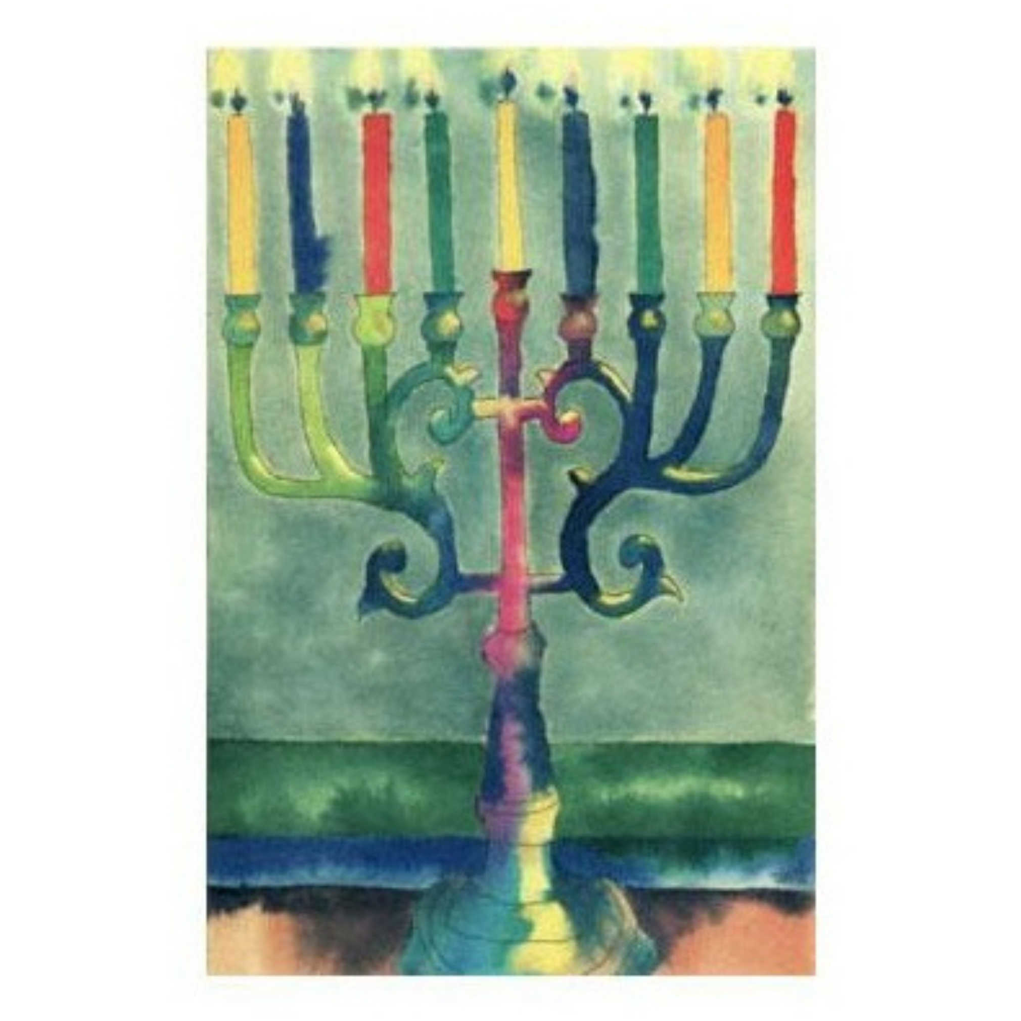 Chanukah Lights - Box Of 10 Cards -Perfect For Hanukkah