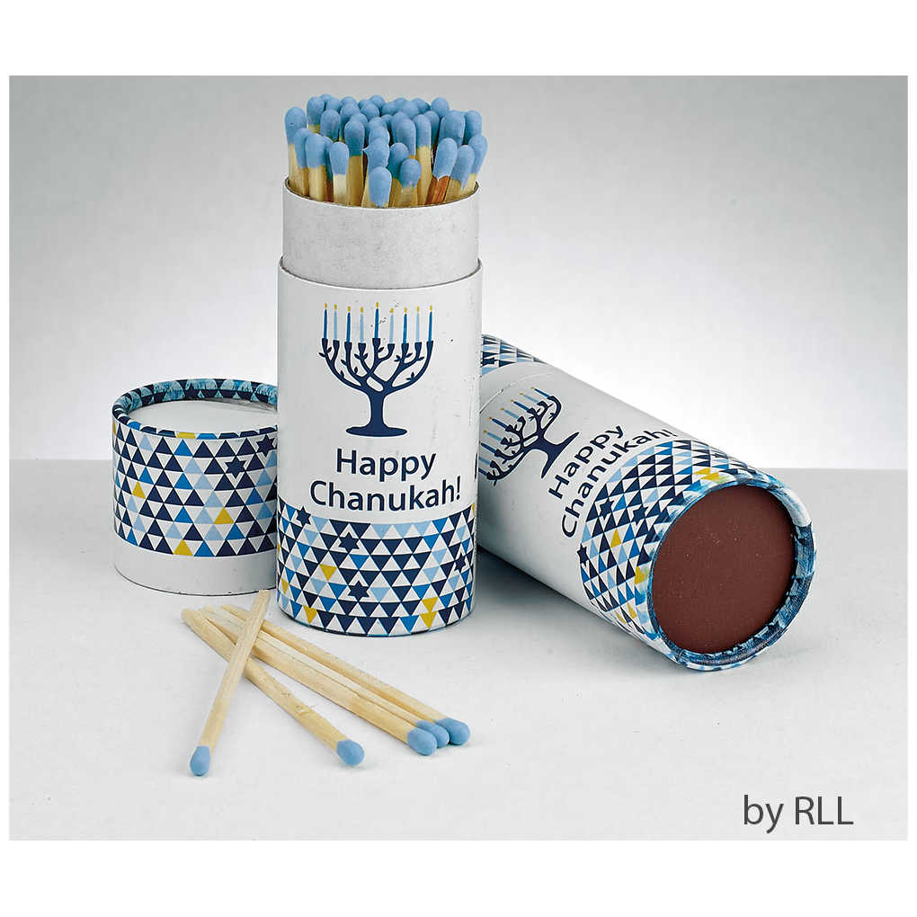 Chanukah Long Matches In Gift Box, 60 Matches -Perfect For Hanukkah