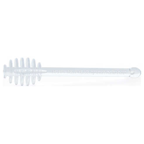 Clear Lucite Shanah Tova Honey Dipper With Blessing -Perfect For Rosh Hashanah