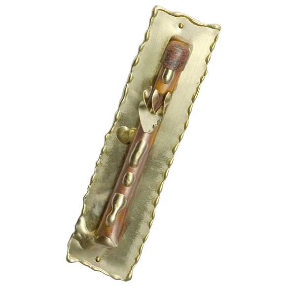 Copper And Brass Mezuzah Case