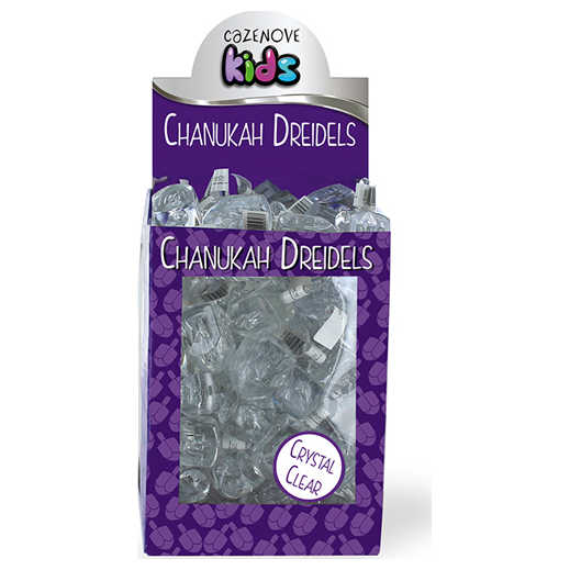Crystal Clear Dreidels - Box Of 100 -Perfect For Hanukkah