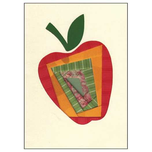 Festive Apple Rosh Hashanah Cards - Box Of 10 -Perfect For Rosh Hashanah