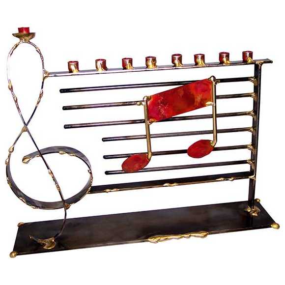 G-Clef Menorah -Perfect For Hanukkah