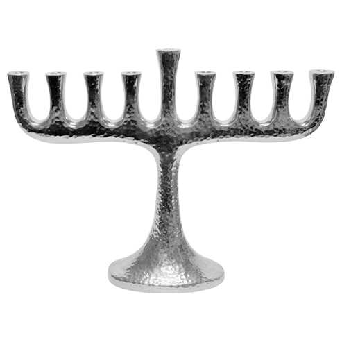 Hammered Finish Menorah -Perfect For Hanukkah
