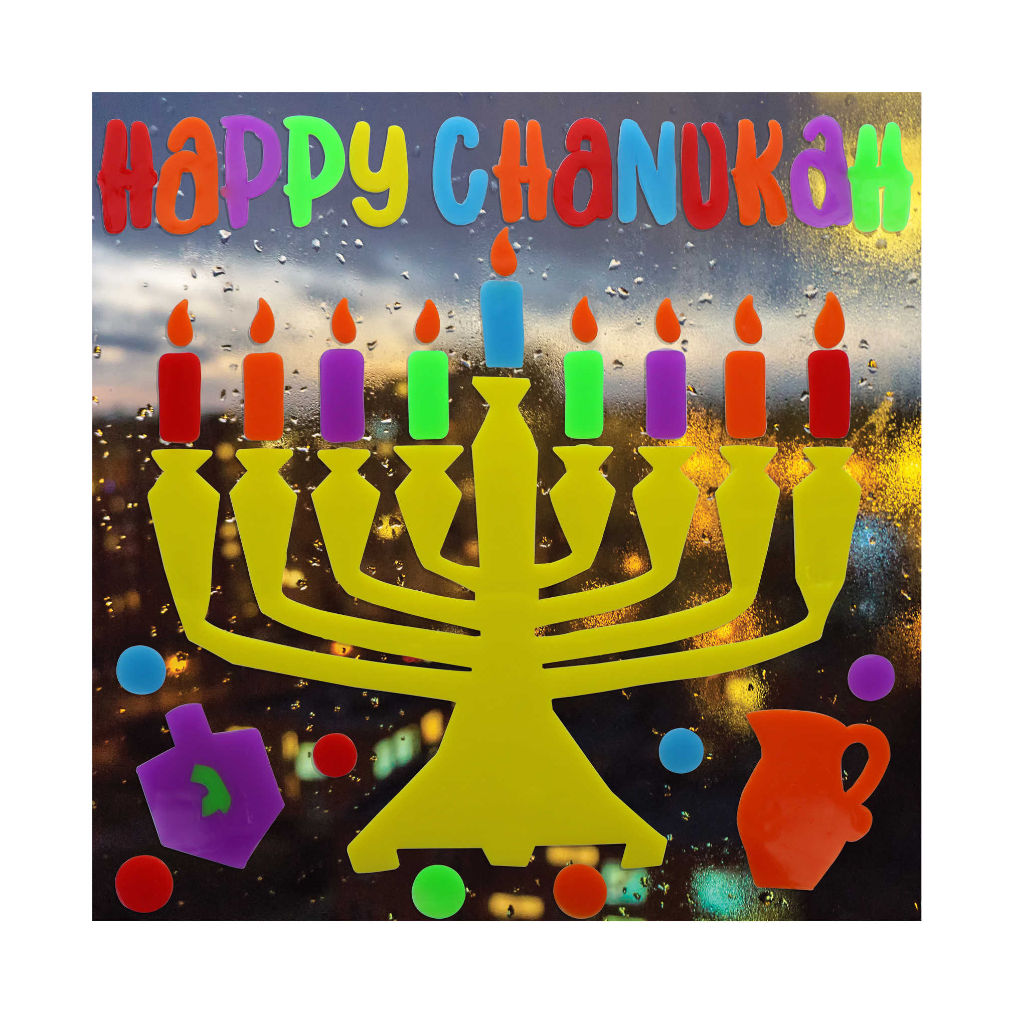 Hanukkah Window Gel -Perfect For Hanukkah