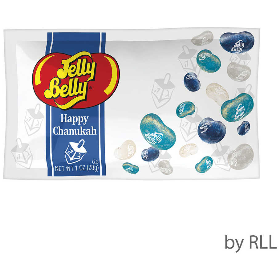 Happy Chanukah Jelly Belly Blue/white Assortment -Perfect For Hanukkah
