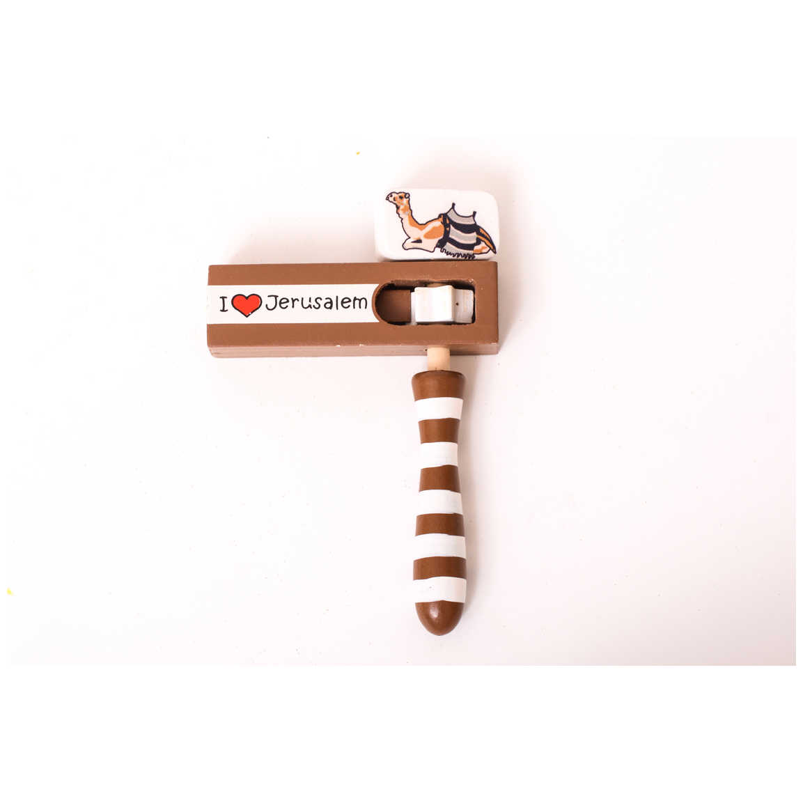 I Love Jerusalem Gragger - Small -Perfect For Purim