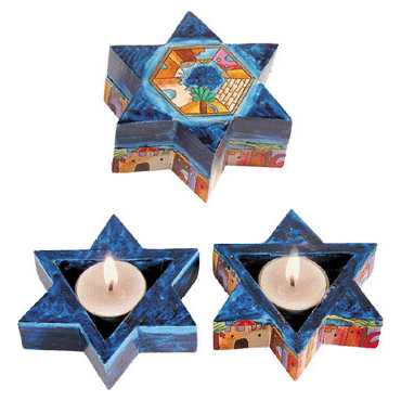 Jerusalem Star Of David Tealight Holder