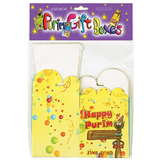 Mini Purim Gift Boxes (Pack Of 6) -Perfect For Purim