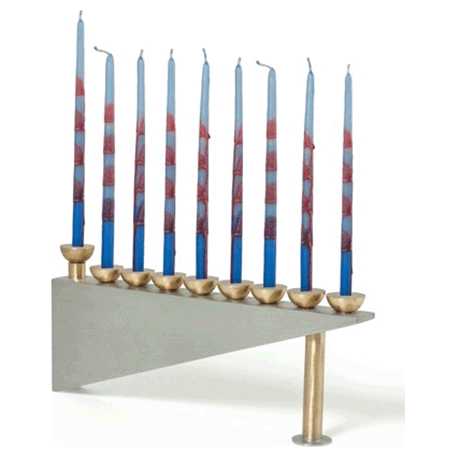 Modern Geometric Menorah -Perfect For Hanukkah