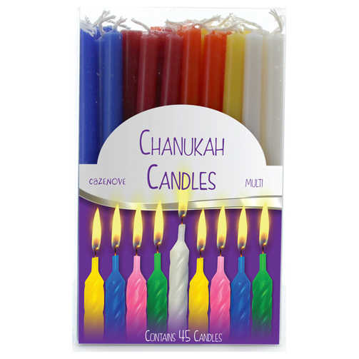 Multi-Colored Chanukah Candles -Perfect For Hanukkah