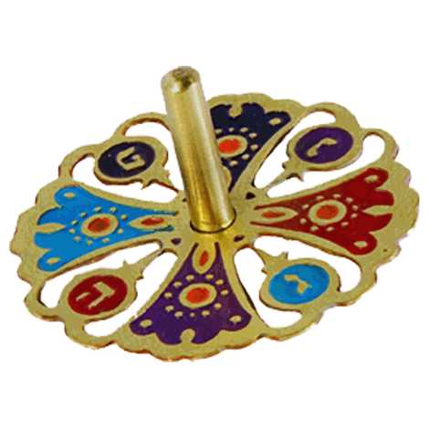 Multicolor Pomegranate Dreidel -Perfect For Hanukkah