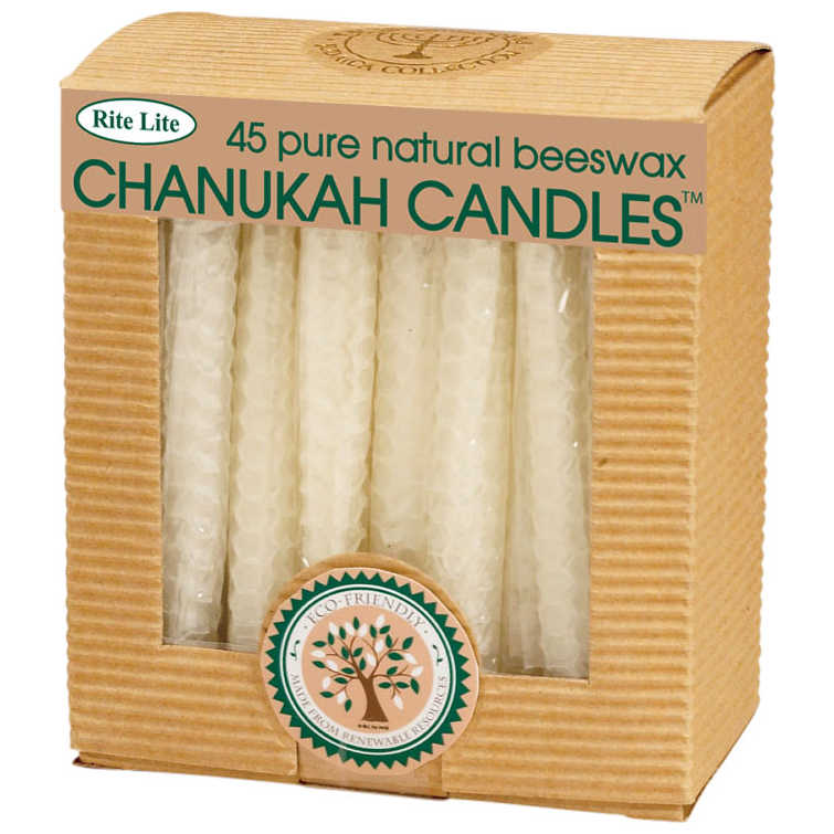 Natural Beeswax Chanukah Candles -Perfect For Hanukkah