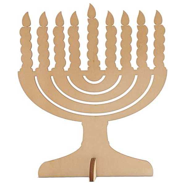 Paint Your Own Wooden Menorah -Perfect For Hanukkah