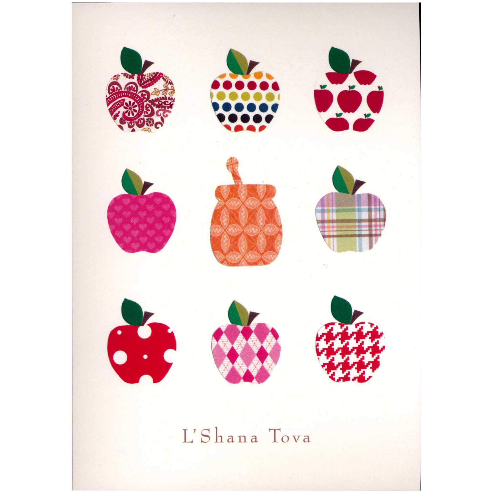 Papercut Apples And Honey Jar - Box Of 10 Cards -Perfect For Rosh Hashanah