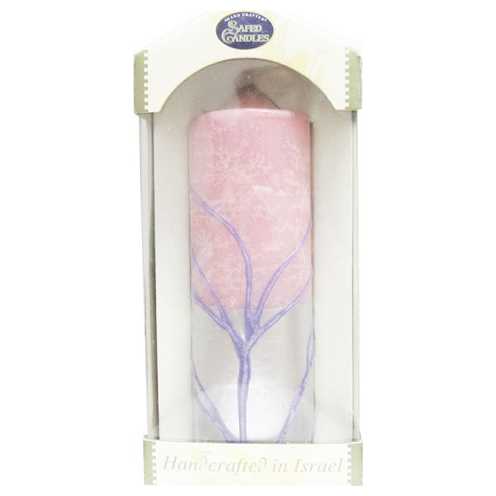 Pink Pillar Candle - 2 X 6  By Safed Candles