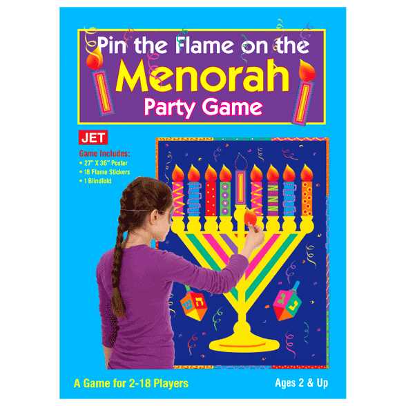 Pin The Flame On The Menorah -Perfect For Hanukkah