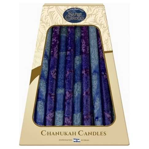 Premium Handcrafted Hanukkah Candles - Purple -Perfect For Hanukkah