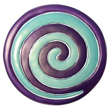 Purple Sea Swirls Trivet