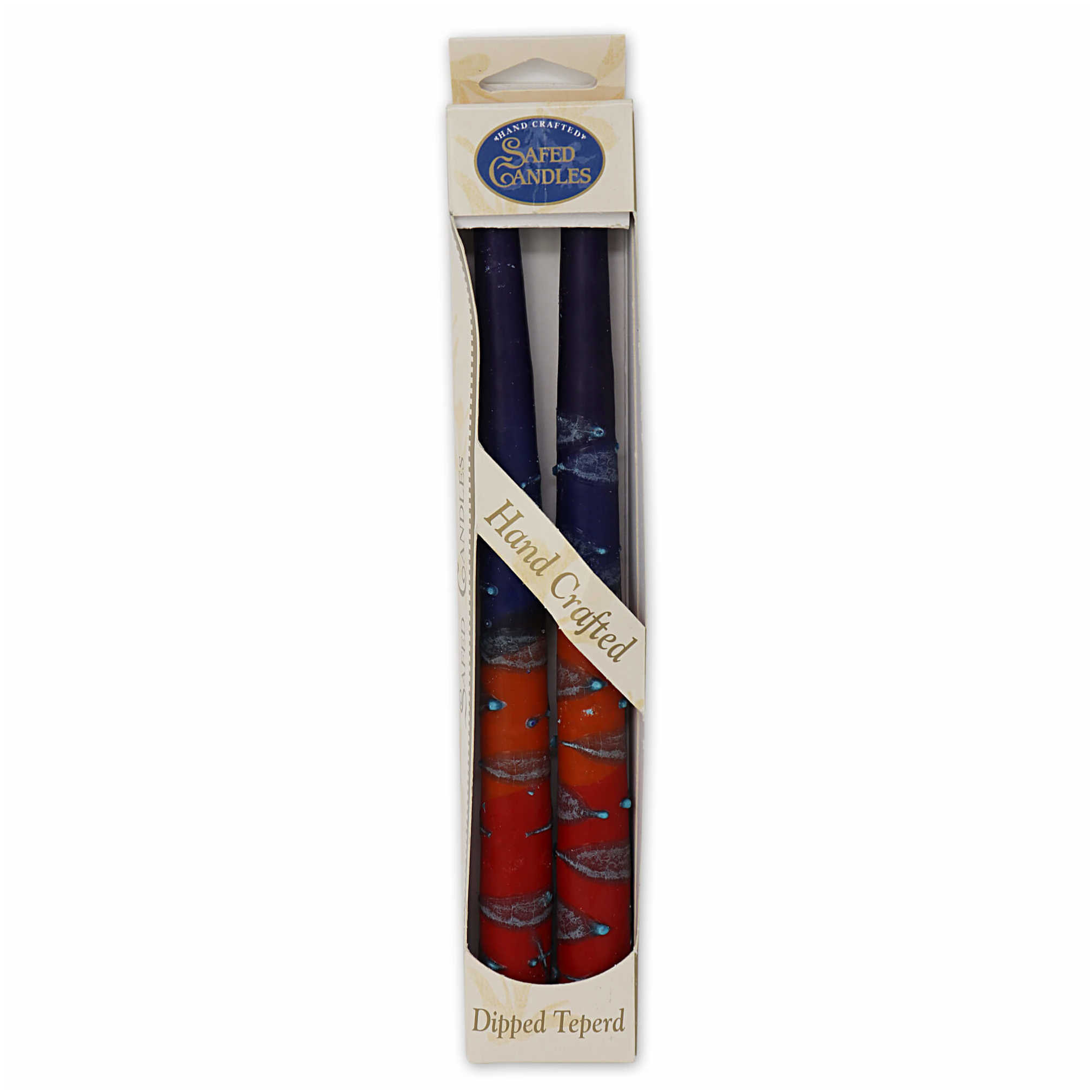 Rainbow Taper Candles - 10 - Blue