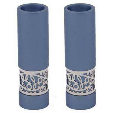 Round Pomegranate Cutout Metal Candlesticks