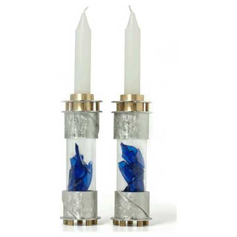 Round Wedding Breaking Glass Keepsake Candlesticks
