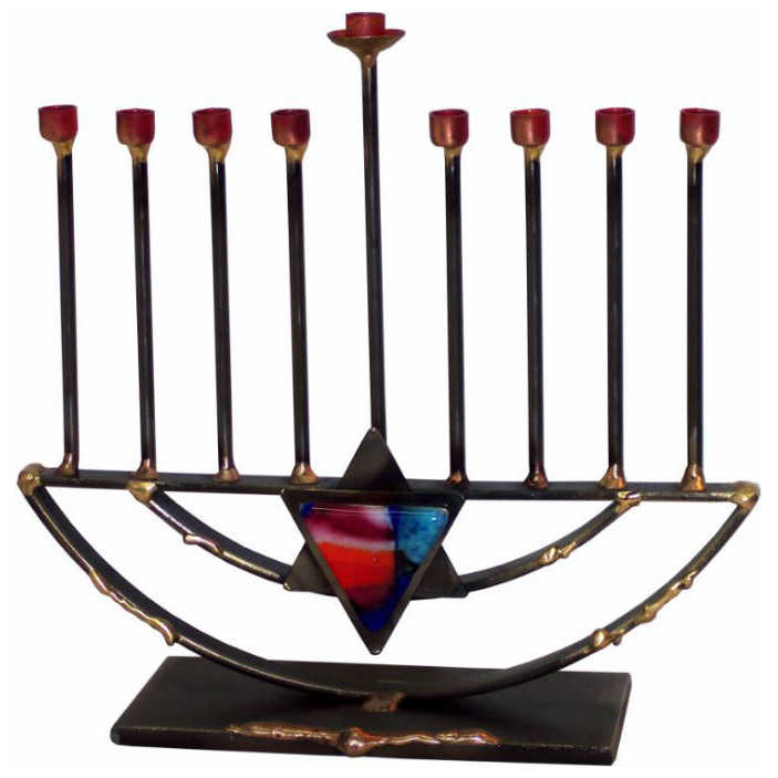 Small Rod Menorah -Perfect For Hanukkah