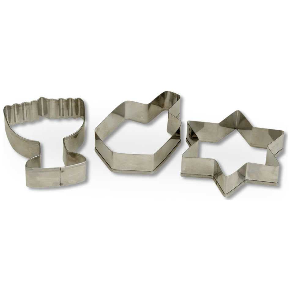Stainless Steel Chanukah Cookie Cutters -Perfect For Hanukkah