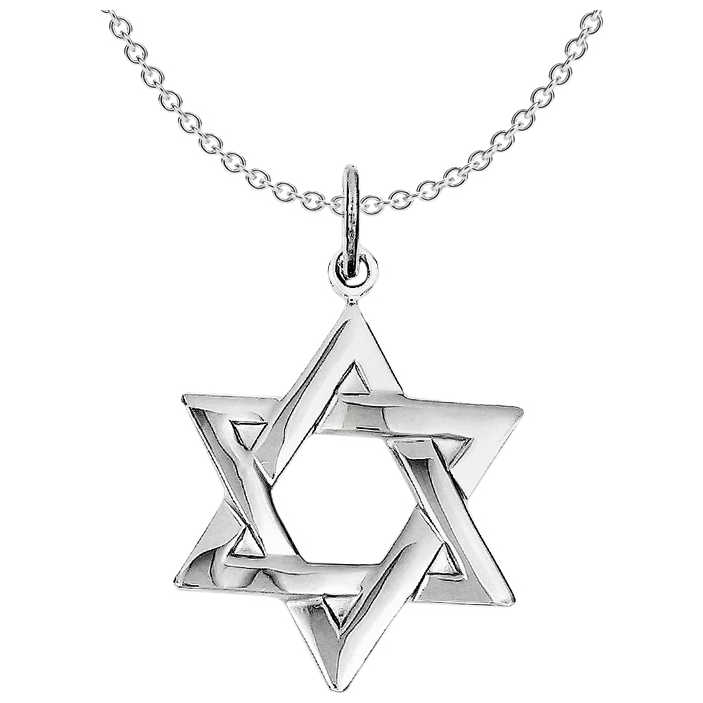 Sterling Silver Die-Struck Star Of David Pendant