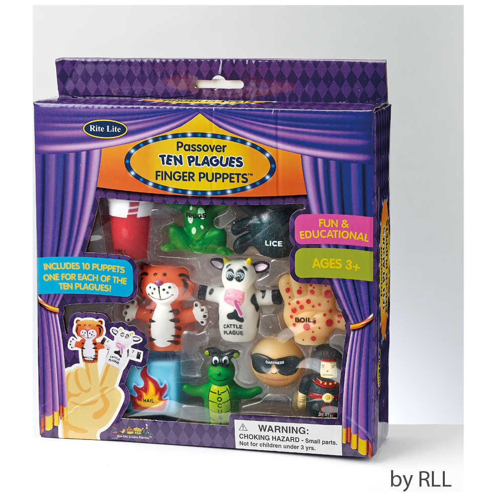 Ten Plague Finger Puppet Set -Perfect For Passover