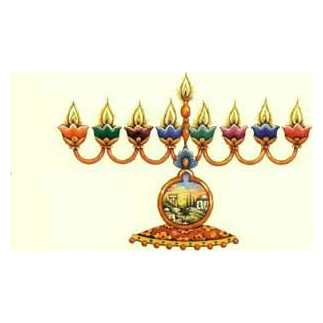 The Chanukah Menorah - Box Of 10 Cards -Perfect For Hanukkah