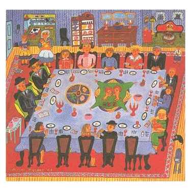 The Family Seder - Box Of 10 Cards -Perfect For Passover