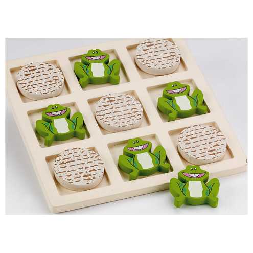 Tic-Tac-Toad Wood Game -Perfect For Passover