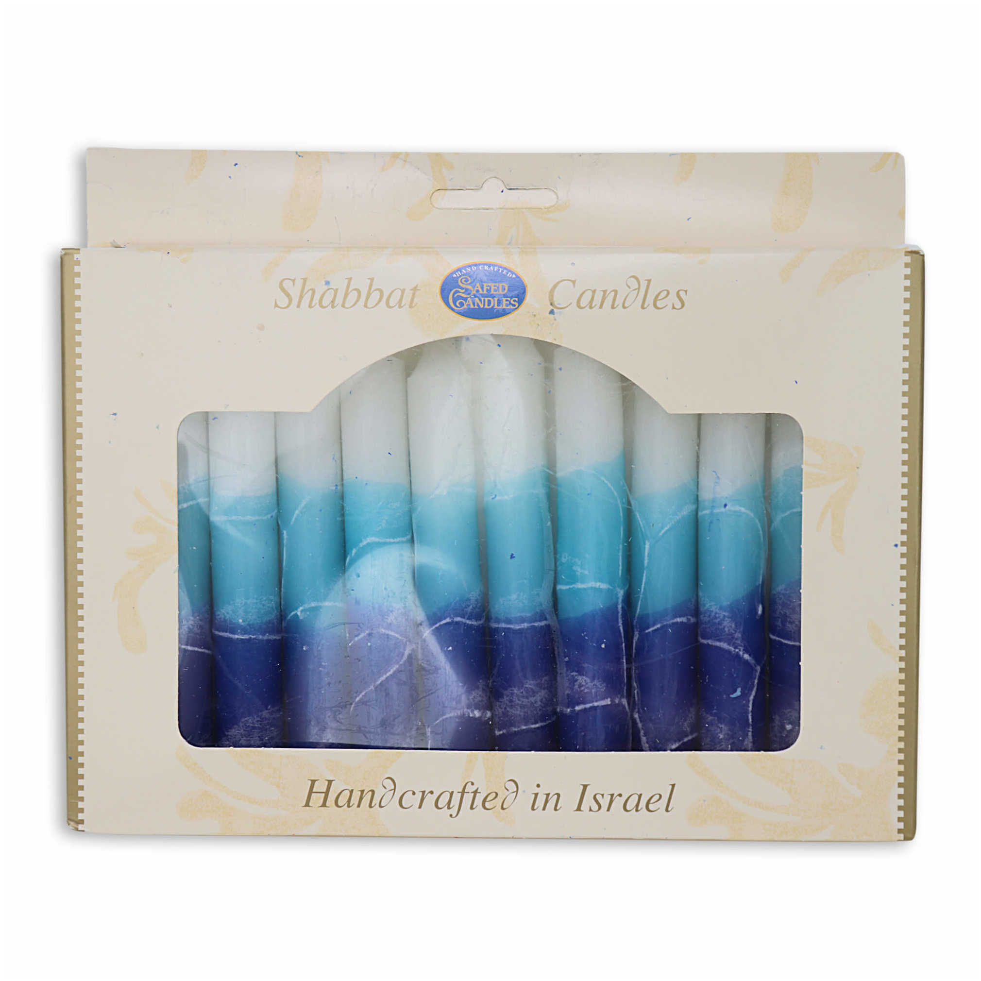 Tri-Color Shabbat Candles