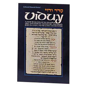 Viduy / Confession - Paperback -Perfect For Yom Kippur