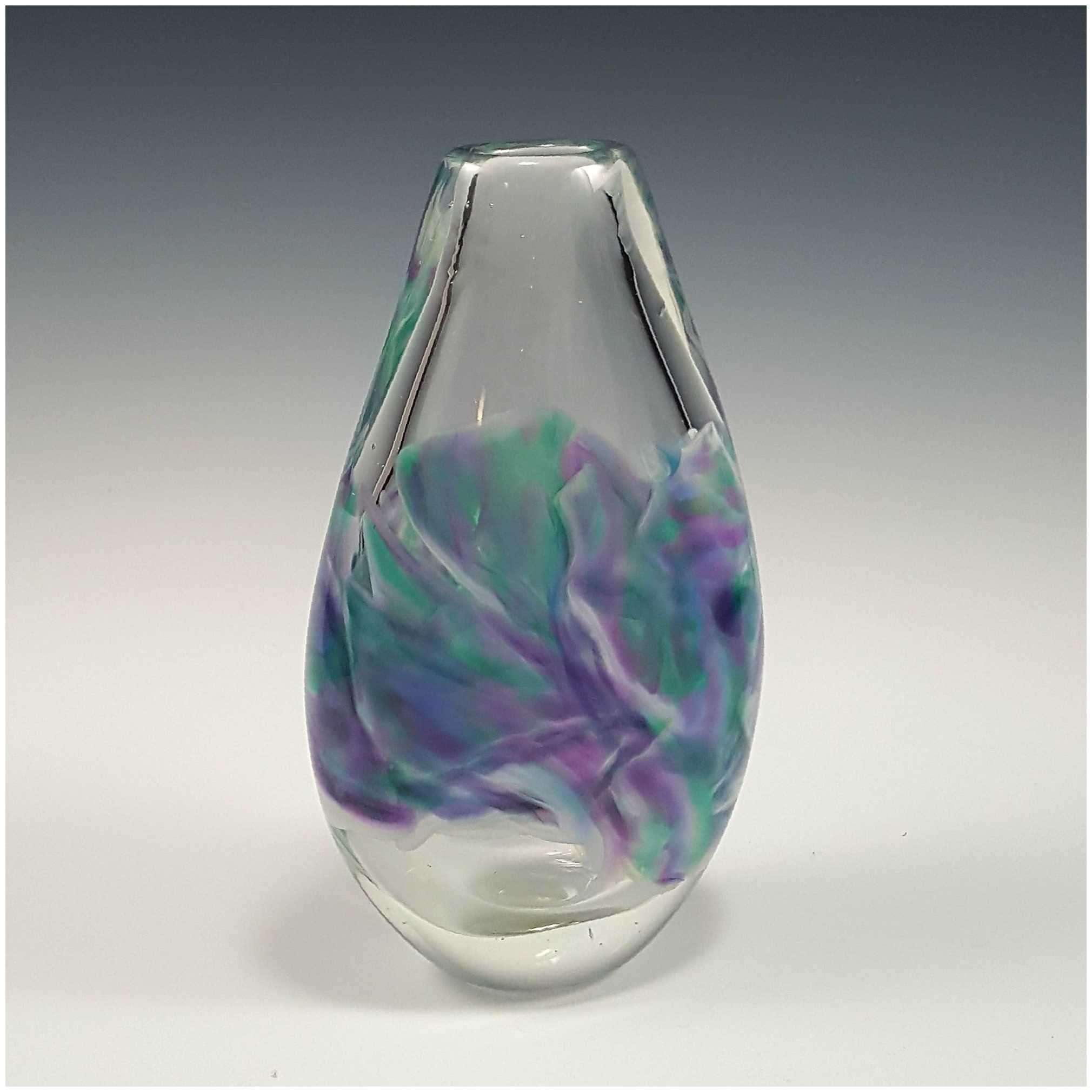 Wedding Glass Keepsake Flat Bud Vase