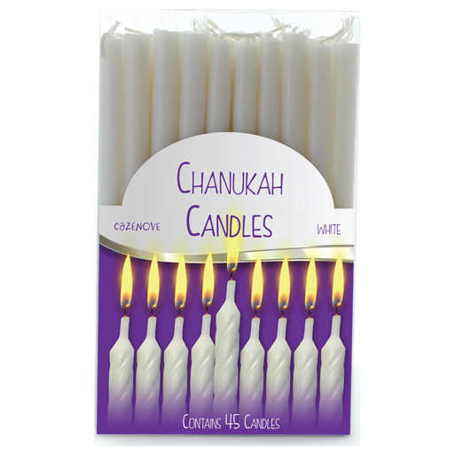 White Chanukah Candles -Perfect For Hanukkah